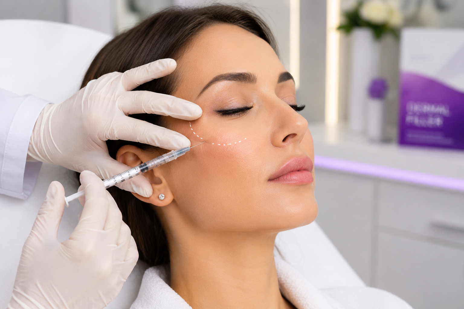 Dermal filler facial contouring consultation at Aesthetica Dermacare